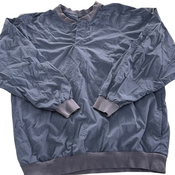 Nike Golf Jacket Mens Medium Blue Purple Windbreaker Pullover Jacket Vintage 90s - Picture 1 of 8